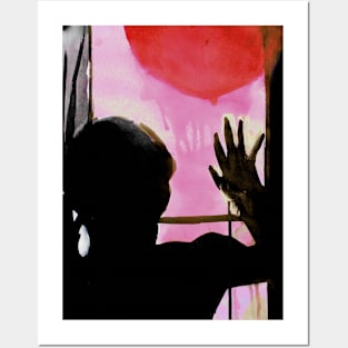 Red balloon Posters and Art